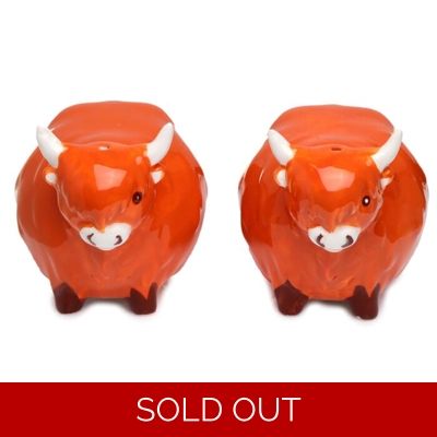 Highland Cow Salt and Pepper Shakers